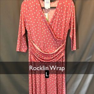 Large Honey and Lace Rocklin Wrap Dress NWT